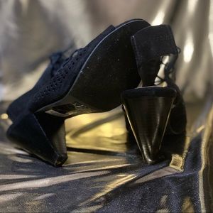 Black Torrid Lace up Booties